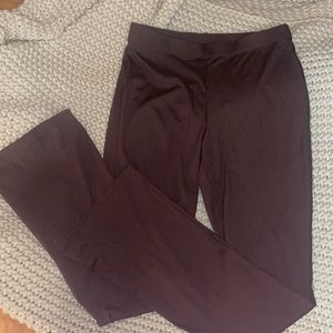 H&M high waisted brown flare pants (M)